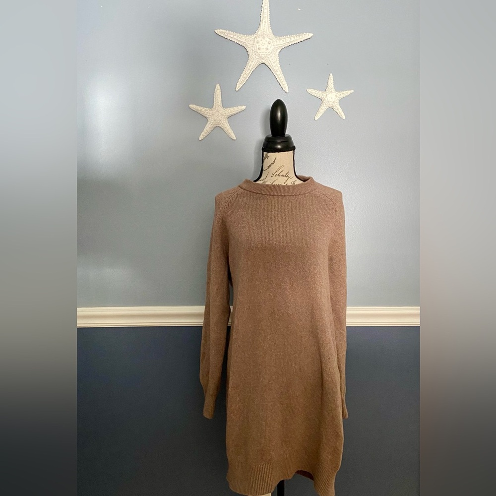 Women’s Old Navy So Soft Brown Knit Sweater Dress Size Large